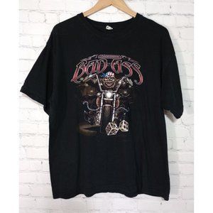 Keya USA Soft Ring Spun Cotton XL Men's Shirt "Genuine Bad Ass" Motorcycle